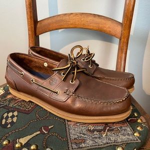Men’s size 11 brown Timberland loafers/top siders/boat shoes